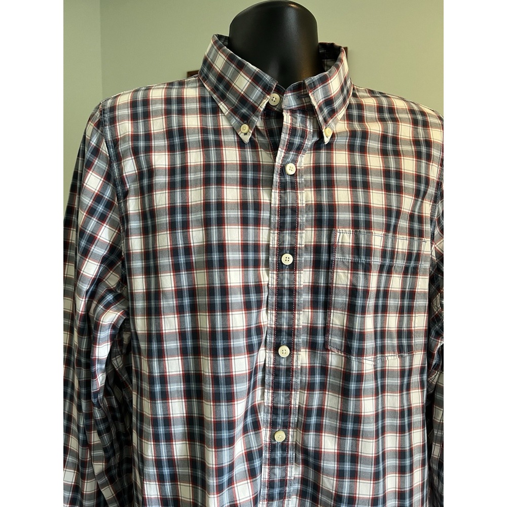 Abercrombie & Fitch Mens Size‎ XXL Muscle Fit Long-Sleeve Plaid Button Up Shirt